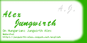 alex jungwirth business card